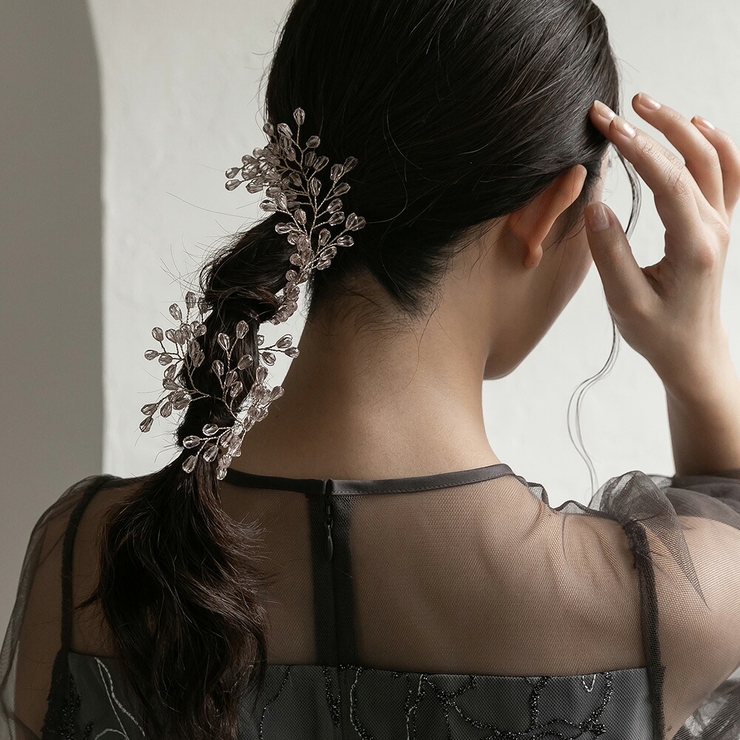 カスミソウクリスタルヘッドドレス ヘアアクセサリー ヘアアクセ | epicday | 詳細画像10 