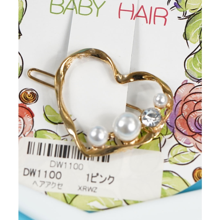 ハートパールバレッタヘアクリップ | GROOVY STORE | 詳細画像1 