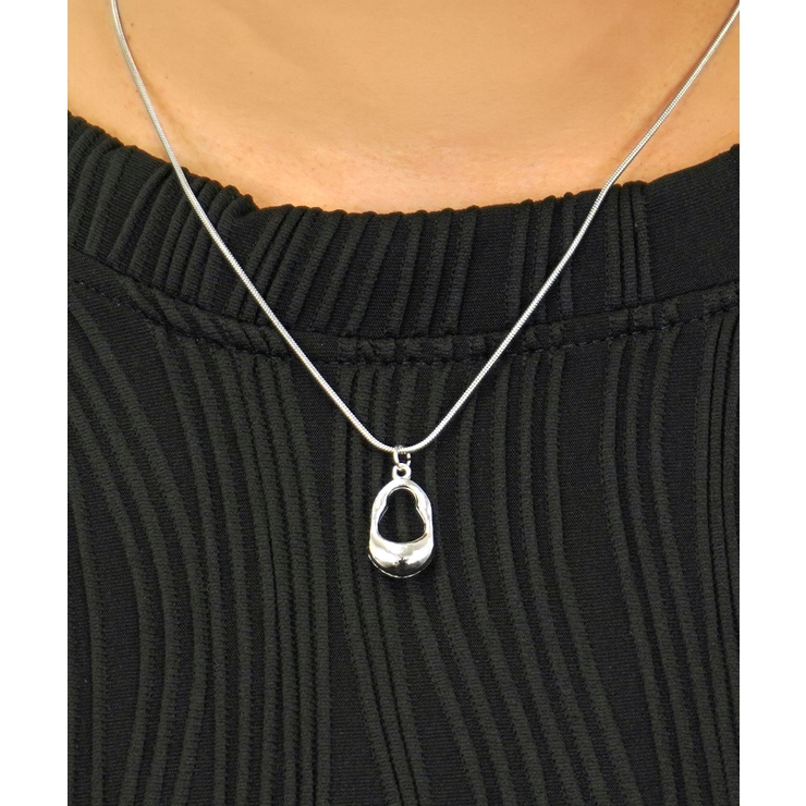 シルバー-1 | チャーム ネックレス ドロップ | GROOVY STORE