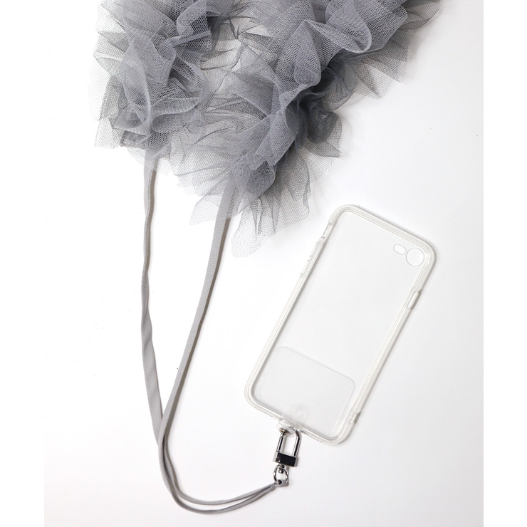 チュールフリル スマホショルダー ストラップ[品番:GW000004668 チュールフリル スマホショルダー ストラップ[品番:GW000004668