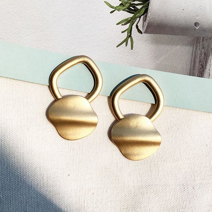 ゴールド | つや消し 変形 スクエア | gulamu jewelry 