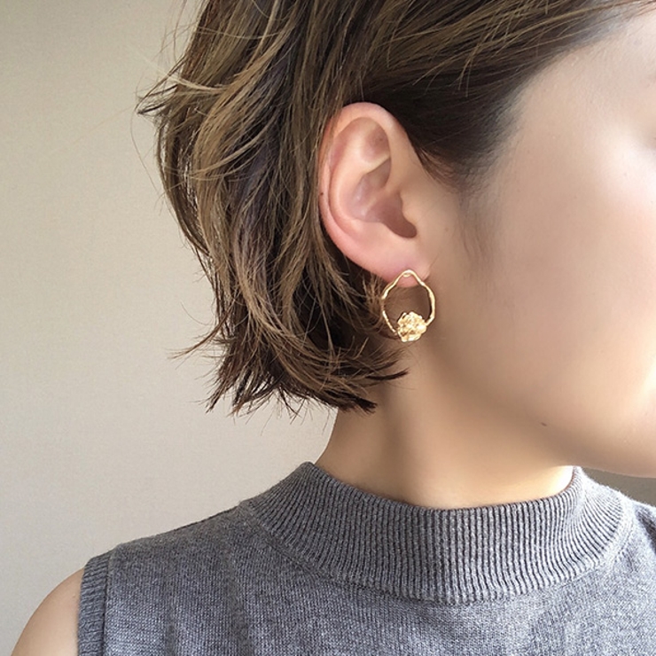 ローズ ゴールド フープ | gulamu jewelry  | 詳細画像3 