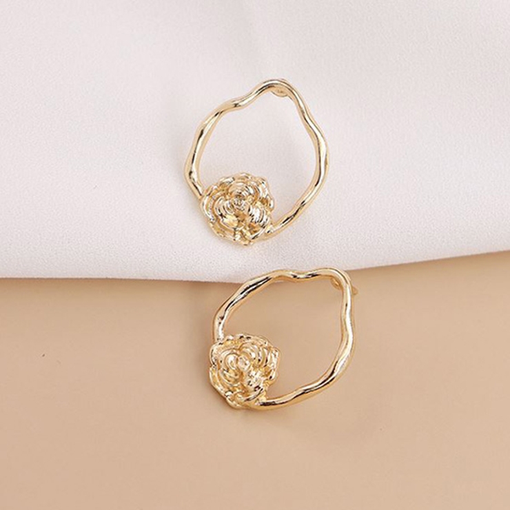 ローズ ゴールド フープ | gulamu jewelry  | 詳細画像4 