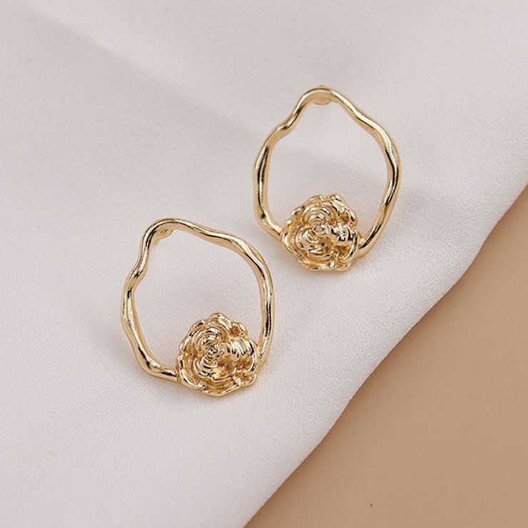 ローズ ゴールド フープ | gulamu jewelry  | 詳細画像6 