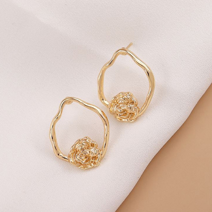 ローズ ゴールド フープ | gulamu jewelry  | 詳細画像7 