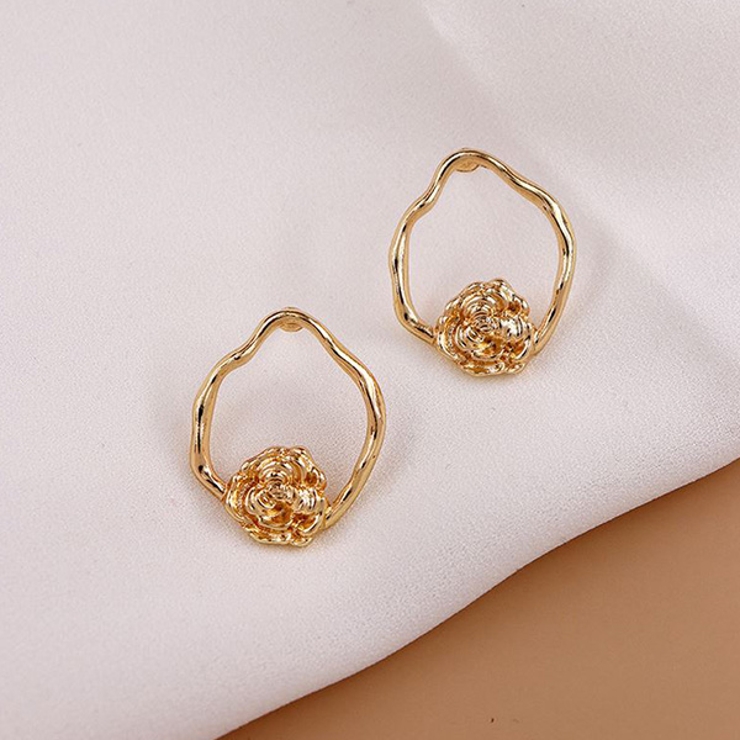 ローズ ゴールド フープ | gulamu jewelry  | 詳細画像8 