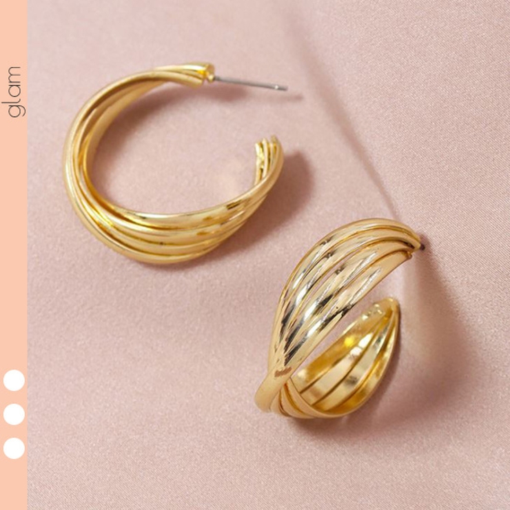 4連 ねじり フープ | gulamu jewelry  | 詳細画像1 