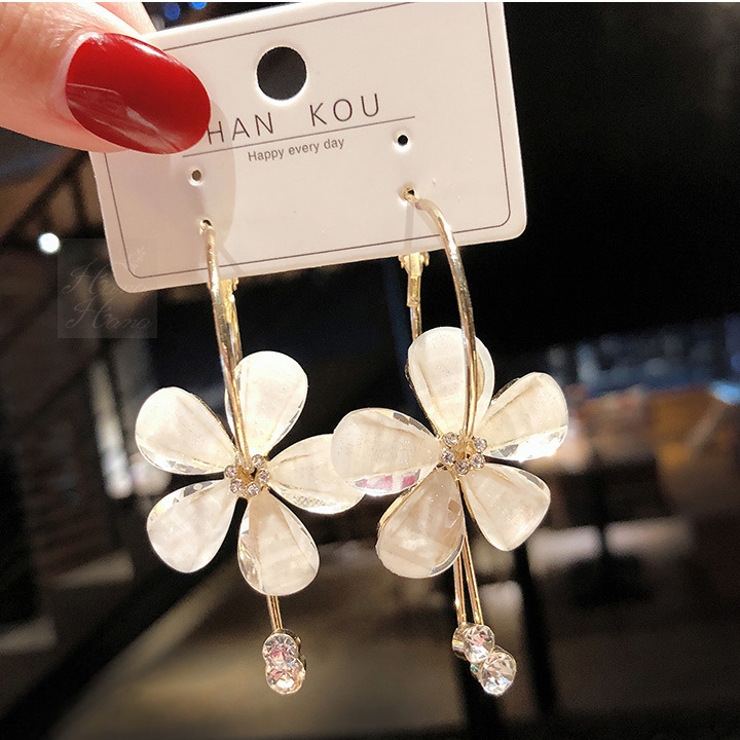 ピアス フープピアス フラワーピアス[品番：HNAW0002824]｜HANAHANA