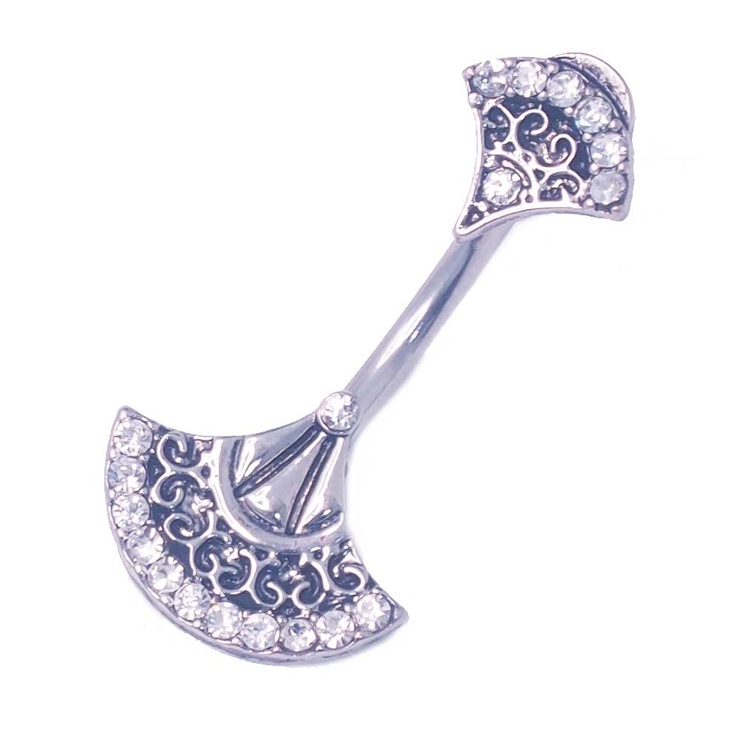 シルバー | ヘソピアス 14G ダブルジュエル | ピアス専門店HOMESLICEPRODUCTIONS