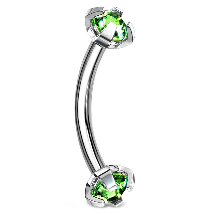 グリーン | アイブロウ 16G 3mm | ピアス専門店HOMESLICEPRODUCTIONS