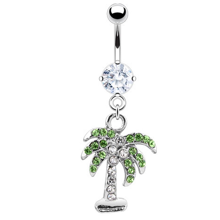 クリア | ヘソピアス 14G CZ | ピアス専門店HOMESLICEPRODUCTIONS