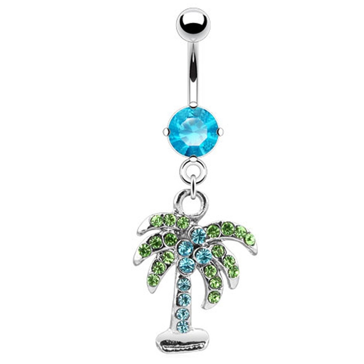 アクア | ヘソピアス 14G CZ | ピアス専門店HOMESLICEPRODUCTIONS