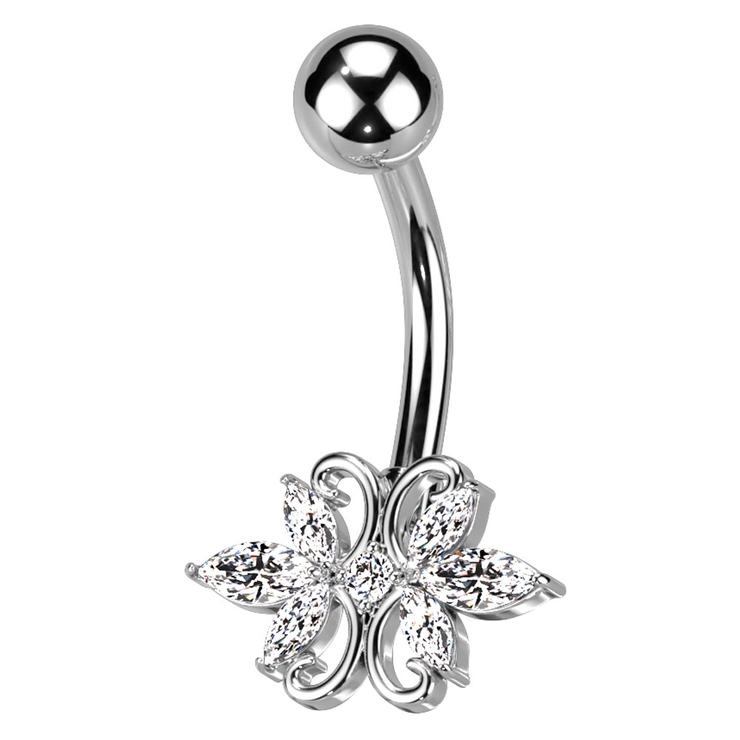 シルバー | ヘソピアス 14G かわいい | ピアス専門店HOMESLICEPRODUCTIONS