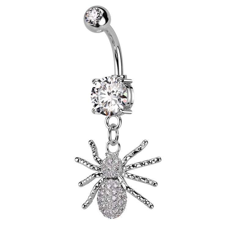 シルバー | ヘソピアス 14G スパイダー | ピアス専門店HOMESLICEPRODUCTIONS