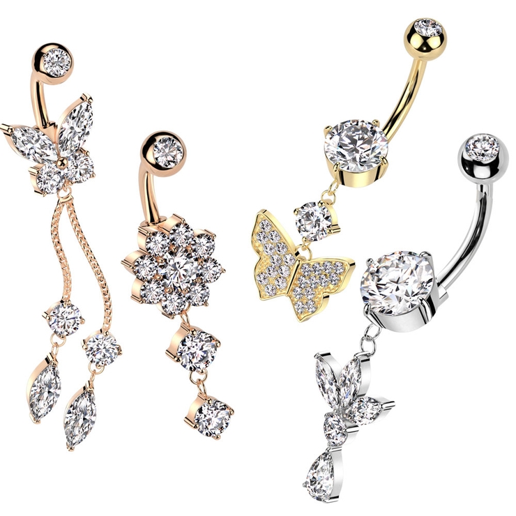 ヘソピアス 14G ジュエル | ピアス専門店HOMESLICEPRODUCTIONS | 詳細画像1 