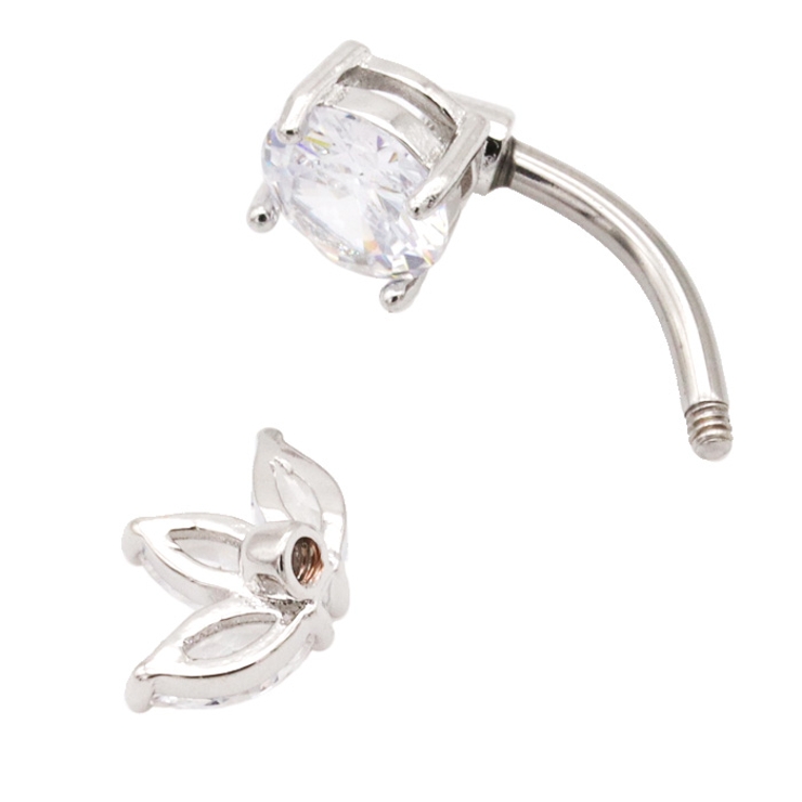 ヘソピアス 14G バナナバーベル | ピアス専門店HOMESLICEPRODUCTIONS | 詳細画像6 