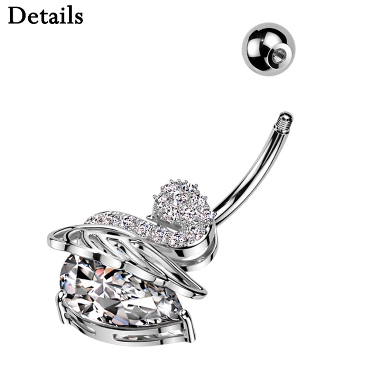 ヘソピアス 14G バナナバーベル | ピアス専門店HOMESLICEPRODUCTIONS | 詳細画像3 