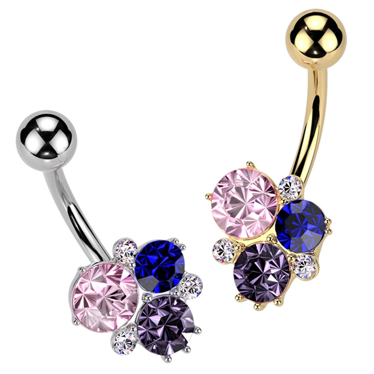 ヘソピアス 14G バナナバーベル | ピアス専門店HOMESLICEPRODUCTIONS | 詳細画像1 