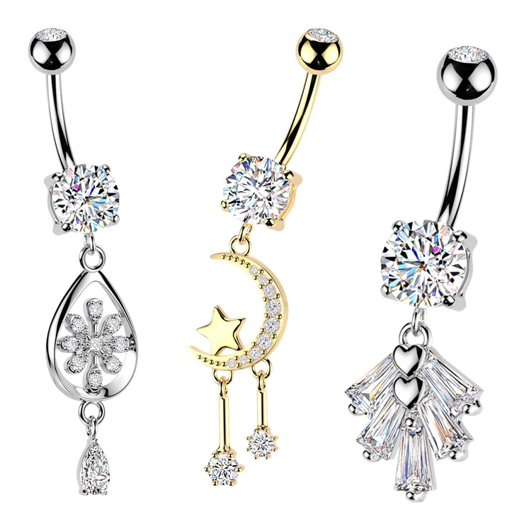 へそピアス 14G ヘソピアス | ピアス専門店HOMESLICEPRODUCTIONS | 詳細画像1 