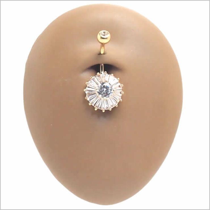 14G プリンセスカットフラワー バナナバーベル【 | ピアス専門店HOMESLICEPRODUCTIONS | 詳細画像4 