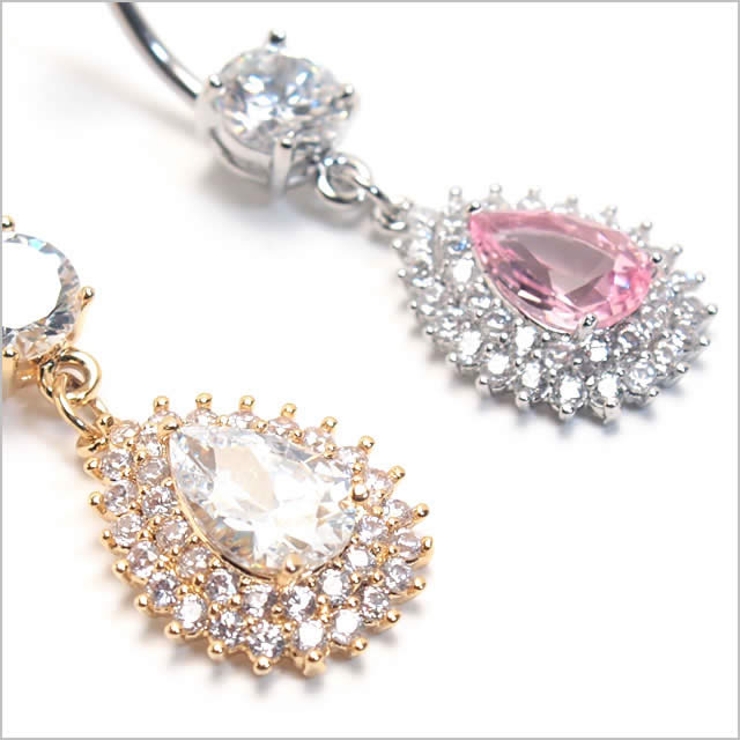 14G CZ センターティアドロップダングル | ピアス専門店HOMESLICEPRODUCTIONS | 詳細画像3 