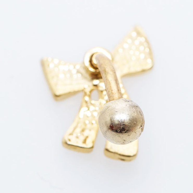 トップダウン ゴールドリボン バナナバーベル【 | ピアス専門店HOMESLICEPRODUCTIONS | 詳細画像8 