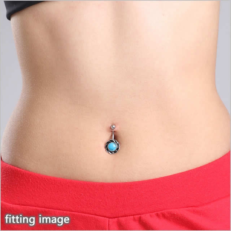 14G フラワーボタン バナナバーベル【 | ピアス専門店HOMESLICEPRODUCTIONS | 詳細画像5 