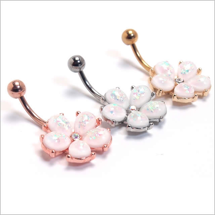 ヘソピアス 14G オパールグリッター | ピアス専門店HOMESLICEPRODUCTIONS | 詳細画像6 
