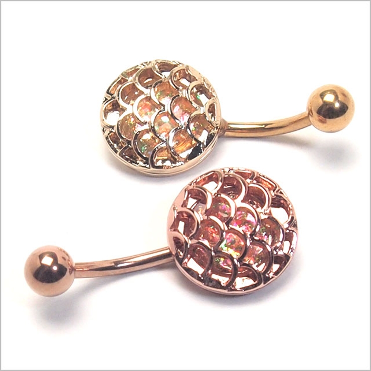 ヘソピアス 14G イミテーションオパールグリッター | ピアス専門店HOMESLICEPRODUCTIONS | 詳細画像7 