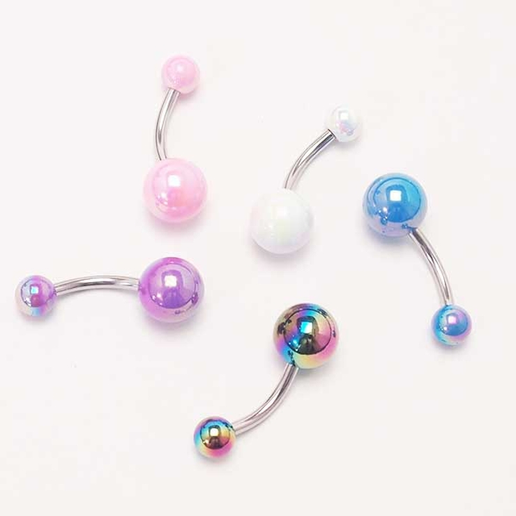 ヘソピアス 14G メタリックコーティングボール | ピアス専門店HOMESLICEPRODUCTIONS | 詳細画像7 