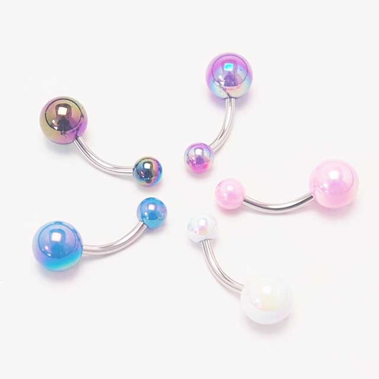ヘソピアス 14G メタリックコーティングボール | ピアス専門店HOMESLICEPRODUCTIONS | 詳細画像9 