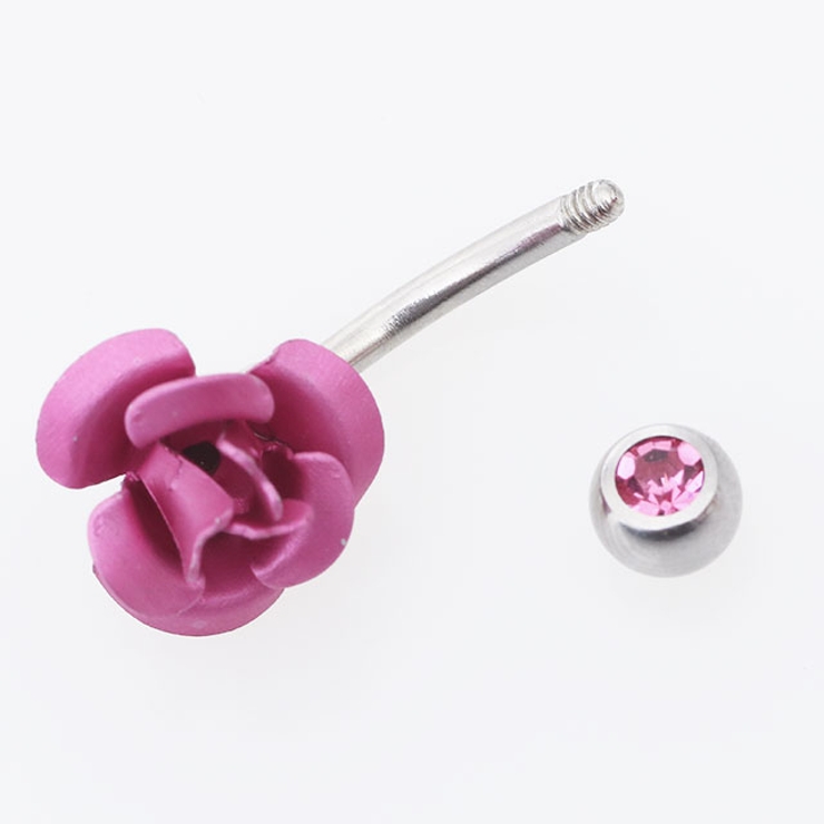 ローズ バナナバーベル | ピアス専門店HOMESLICEPRODUCTIONS | 詳細画像10 