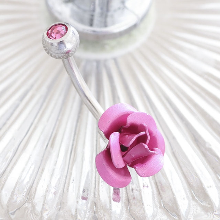 ローズ バナナバーベル | ピアス専門店HOMESLICEPRODUCTIONS | 詳細画像13 