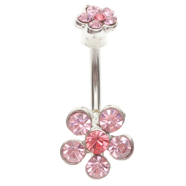 ヘソピアス ダブル6ジュエルフラワー バナナバーベル | ピアス専門店HOMESLICEPRODUCTIONS | 詳細画像11 