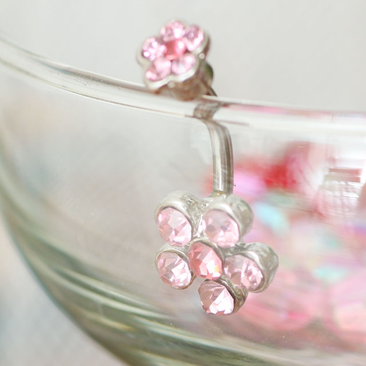 ヘソピアス ダブル6ジュエルフラワー バナナバーベル | ピアス専門店HOMESLICEPRODUCTIONS | 詳細画像14 