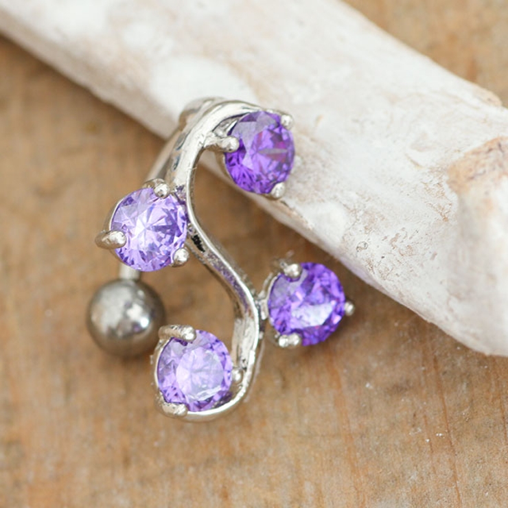 トップダウンジュエルバインバナナバーベル 14G   | ピアス専門店HOMESLICEPRODUCTIONS | 詳細画像4 