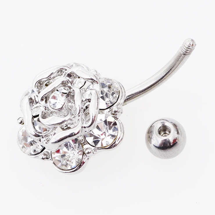 ヘソピアス ジュエルローズ バナナバーベル 14G  | ピアス専門店HOMESLICEPRODUCTIONS | 詳細画像12 