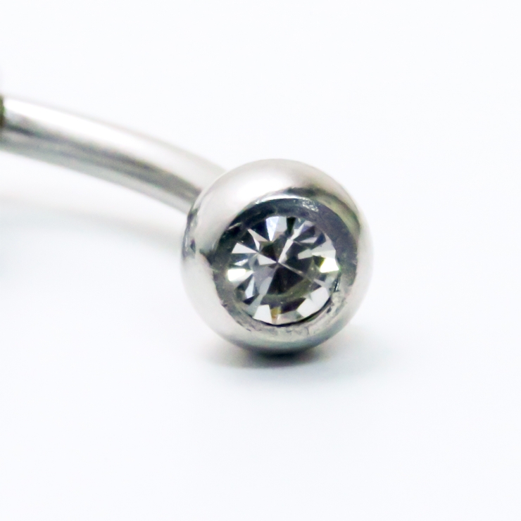 ヘソピアス 14G レインボーグリッター | ピアス専門店HOMESLICEPRODUCTIONS | 詳細画像5 