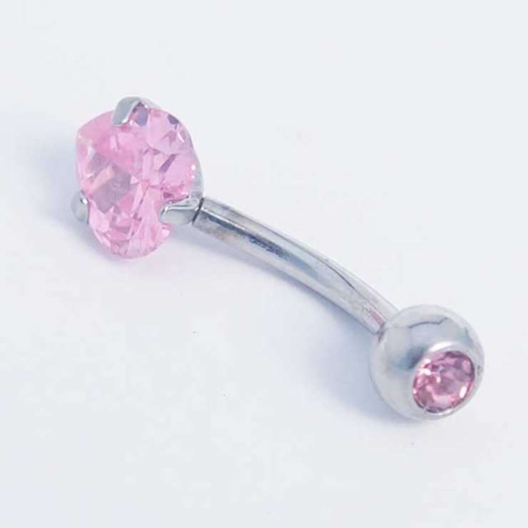 CZ ハートジュエル バナナバーベル 14G | ピアス専門店HOMESLICEPRODUCTIONS | 詳細画像5 
