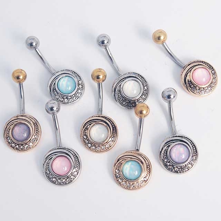 イルミネーションストーン クラシックチャーム バナナバーベル 14G | ピアス専門店HOMESLICEPRODUCTIONS | 詳細画像7 