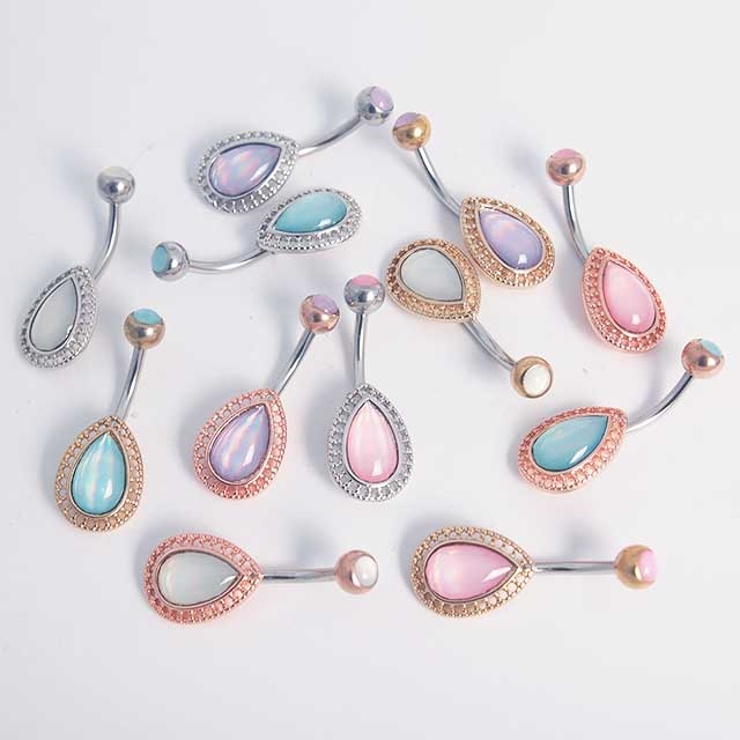 イルミネーションストーン クラシックチャーム バナナバーベル 14G | ピアス専門店HOMESLICEPRODUCTIONS | 詳細画像9 