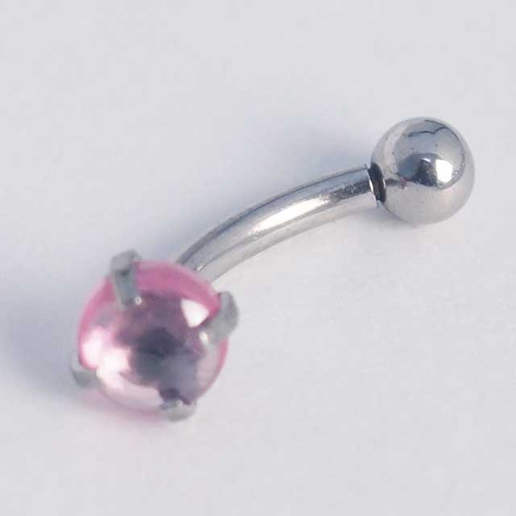 ジルコン カボションストーン インターナルバナナバーベル 16G | ピアス専門店HOMESLICEPRODUCTIONS | 詳細画像3 