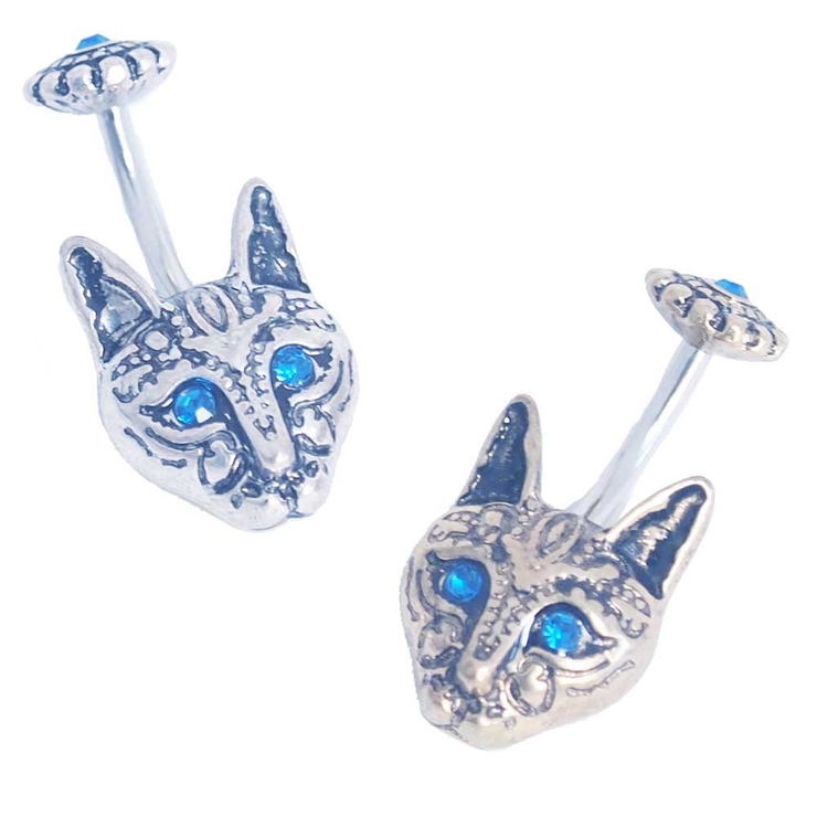 ヘソピアス 14G ブルークリスタルアイ | ピアス専門店HOMESLICEPRODUCTIONS | 詳細画像1 