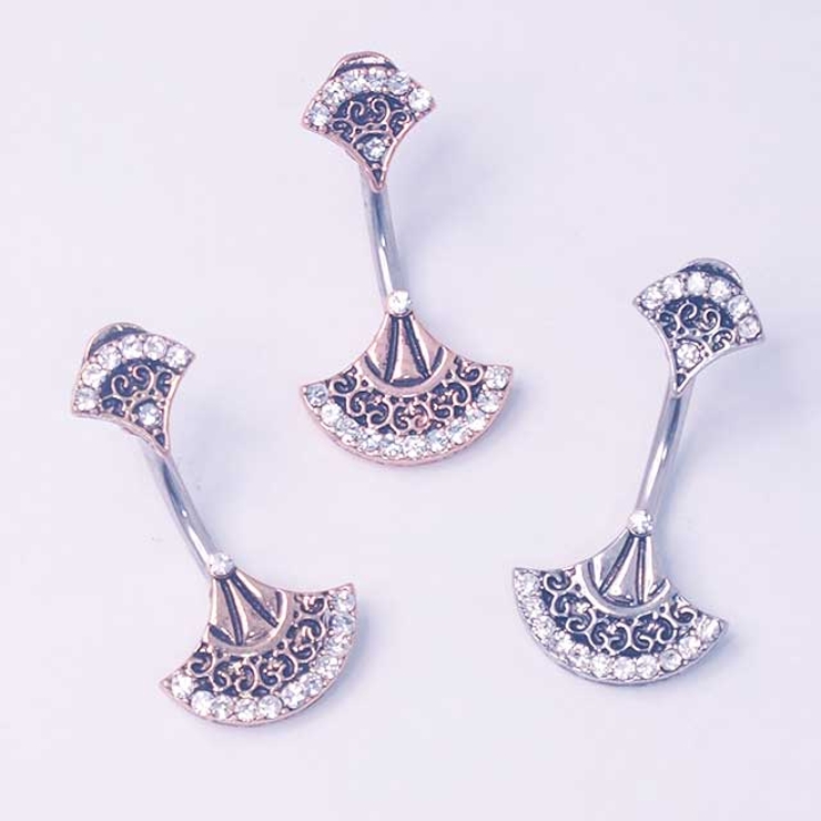 ヘソピアス 14G ダブルジュエル | ピアス専門店HOMESLICEPRODUCTIONS | 詳細画像6 