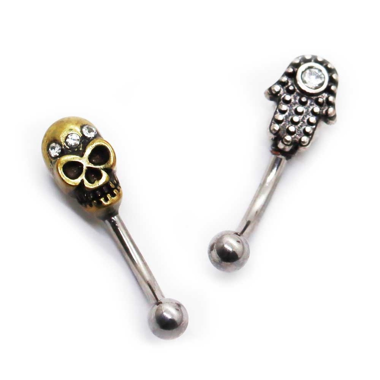 アイブロウ 16G ハムサ | ピアス専門店HOMESLICEPRODUCTIONS | 詳細画像1 