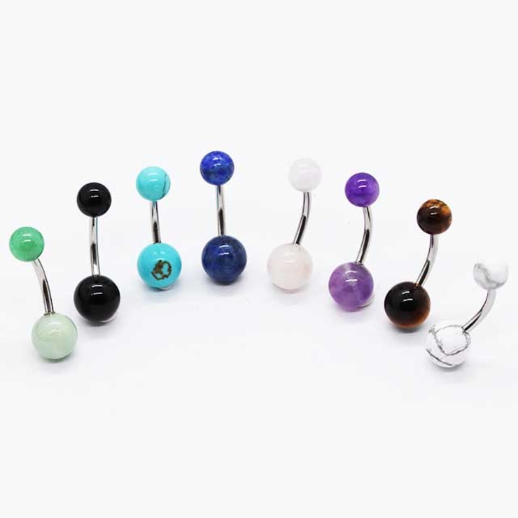 ヘソピアス 14G ナチュラルストーン | ピアス専門店HOMESLICEPRODUCTIONS | 詳細画像8 