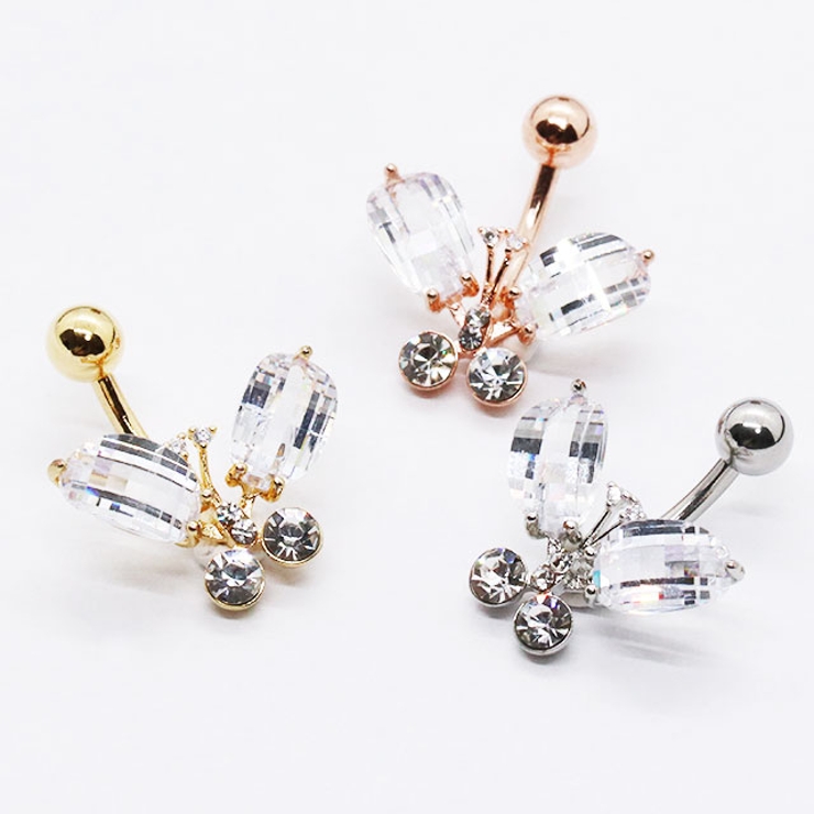 ヘソピアス 14G クリスタルバタフライ | ピアス専門店HOMESLICEPRODUCTIONS | 詳細画像7 