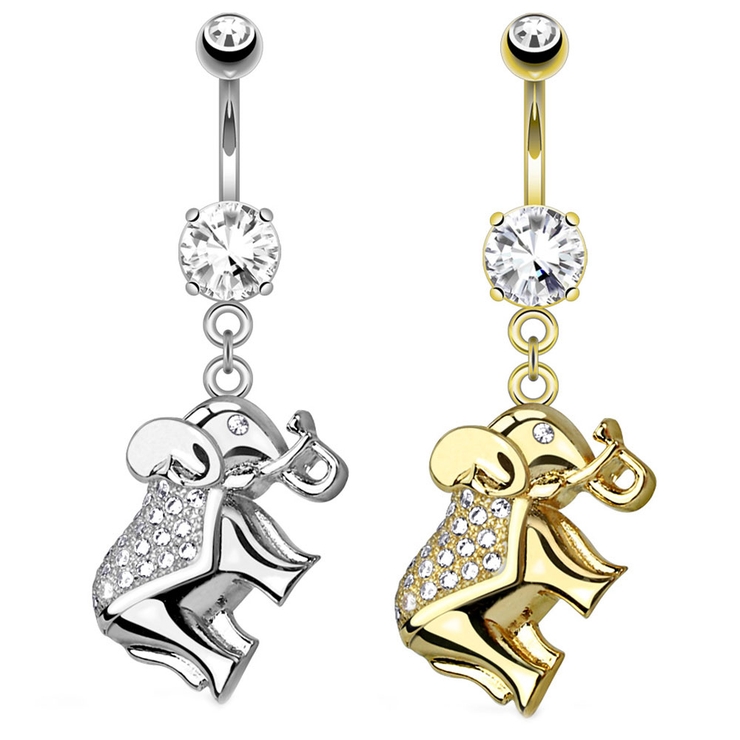 ヘソピアス 14G CZ | ピアス専門店HOMESLICEPRODUCTIONS | 詳細画像1 