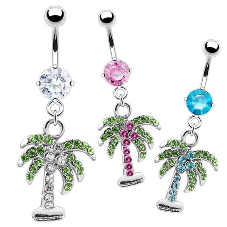 ヘソピアス 14G CZ | ピアス専門店HOMESLICEPRODUCTIONS | 詳細画像1 