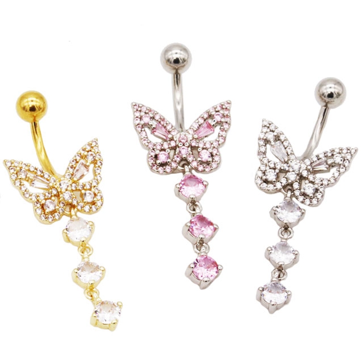 ヘソピアス 14G バタフライ | ピアス専門店HOMESLICEPRODUCTIONS | 詳細画像7